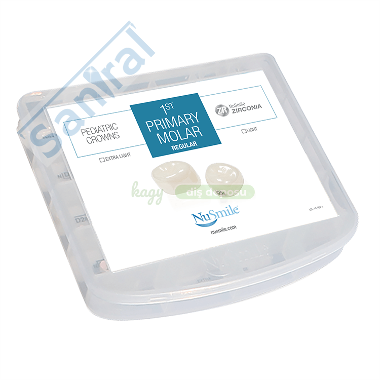 NuSmile ZR Posterior First Primary Molar Crowns Evaluation Kit-16 Crowns