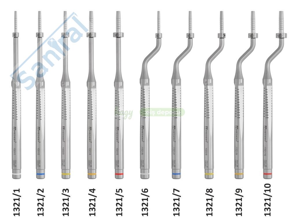 MEDESY İmplant Osteotom 1321/1-2-3-4-5-6-7-8-9-10 Tekli Olarak