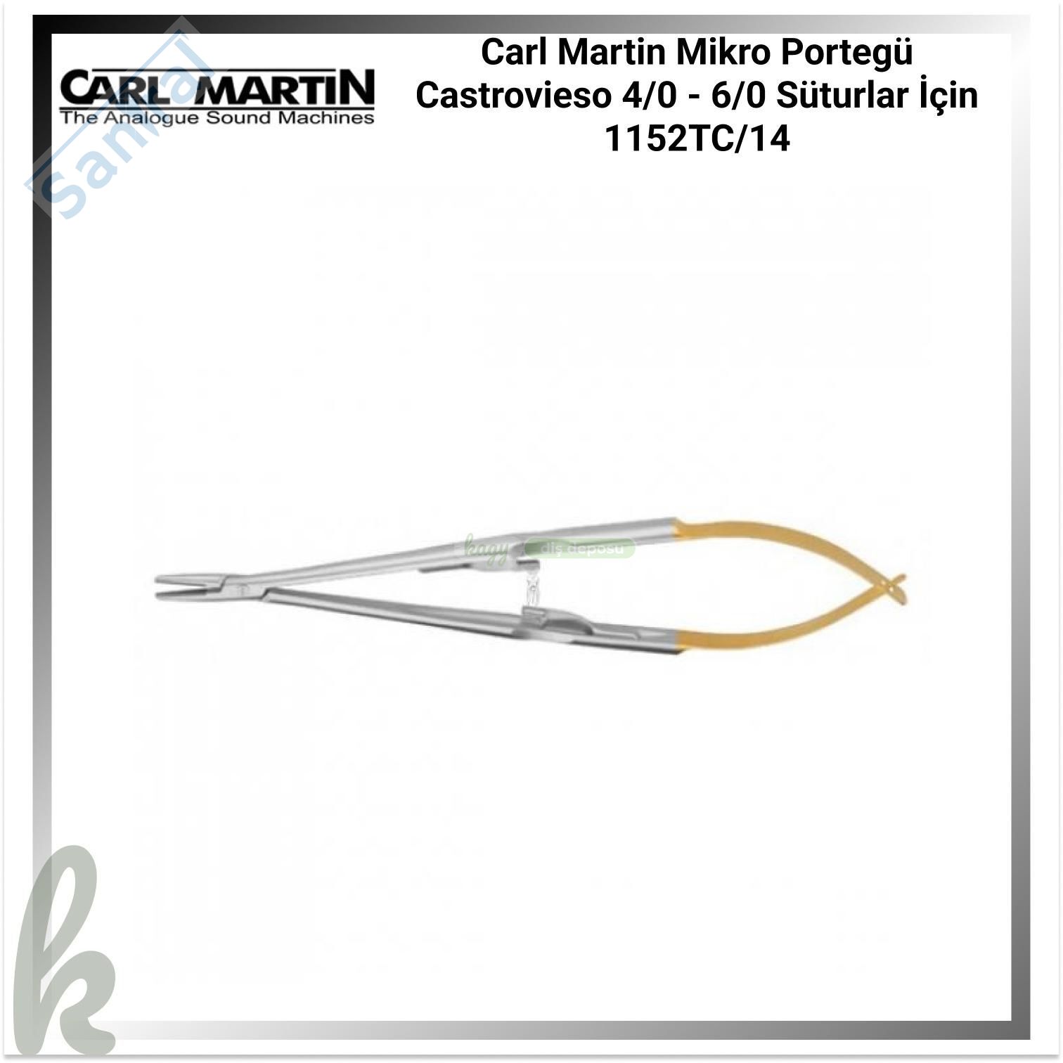Carl Martin Mikro Portegü Castrovieso 4/0 - 6/0 Süturlar İçin 1152TC/14