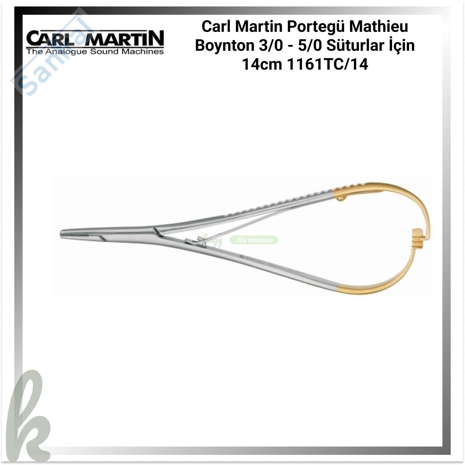 Carl Martin Portegü Mathieu Boynton 3/0 - 5/0 Süturlar İçin 14cm 1161TC/14