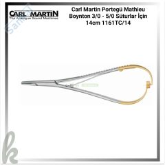 Carl Martin Portegü Mathieu Boynton 3/0 - 5/0 Süturlar İçin 14cm 1161TC/14