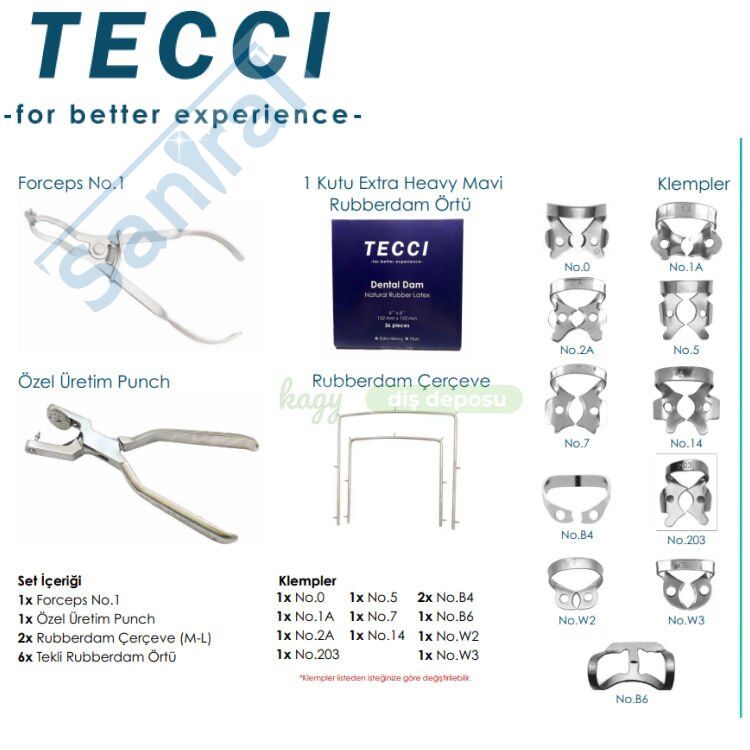 TECCİ RUBBERDAM SET 2