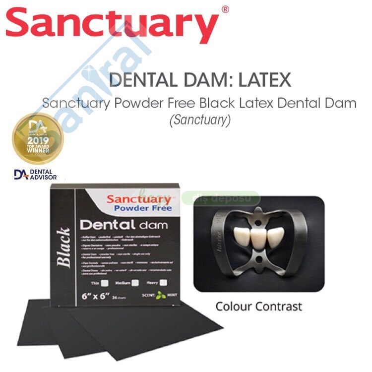 Sanctuary Siyah Rubber Dam Medium