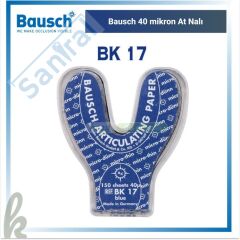 Bausch 40 mikron at nalı artikülasyon kağıdı BK-17 BK-18