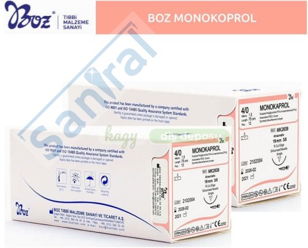 Boz Sütür - Monokaprol -  Eriyen Sütür