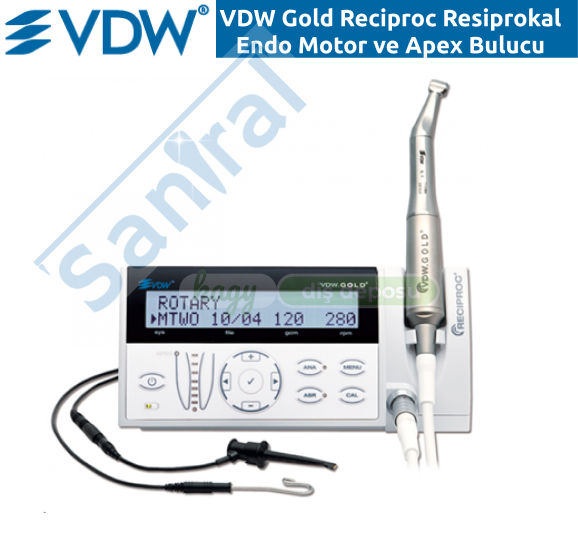 VDW Gold Reciproc Resiprokal Endo Motor ve Apex Bulucu